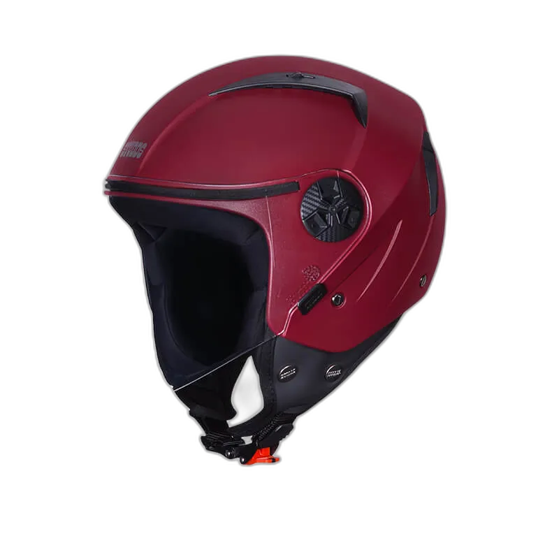 STUDDS Vogue Eco Maroon Half Face Helmet