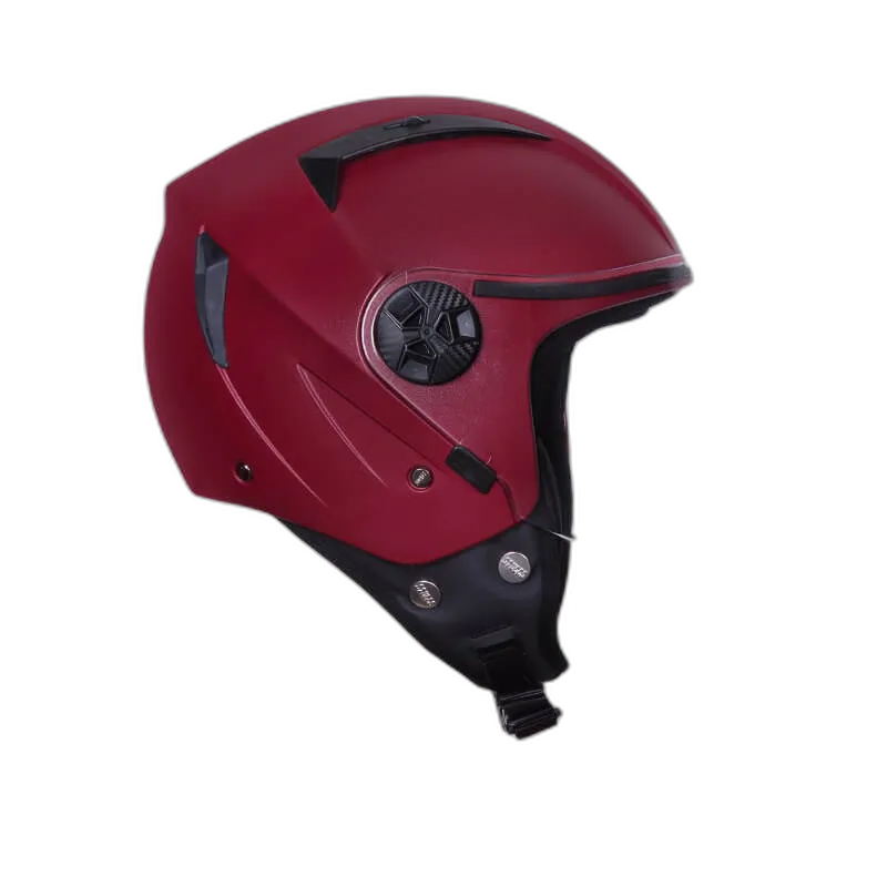 STUDDS Vogue Eco Maroon Half Face Helmet