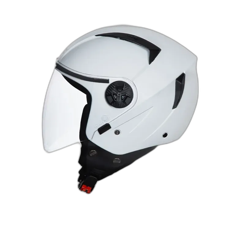 STUDDS Vogue Eco White Half Face Helmet