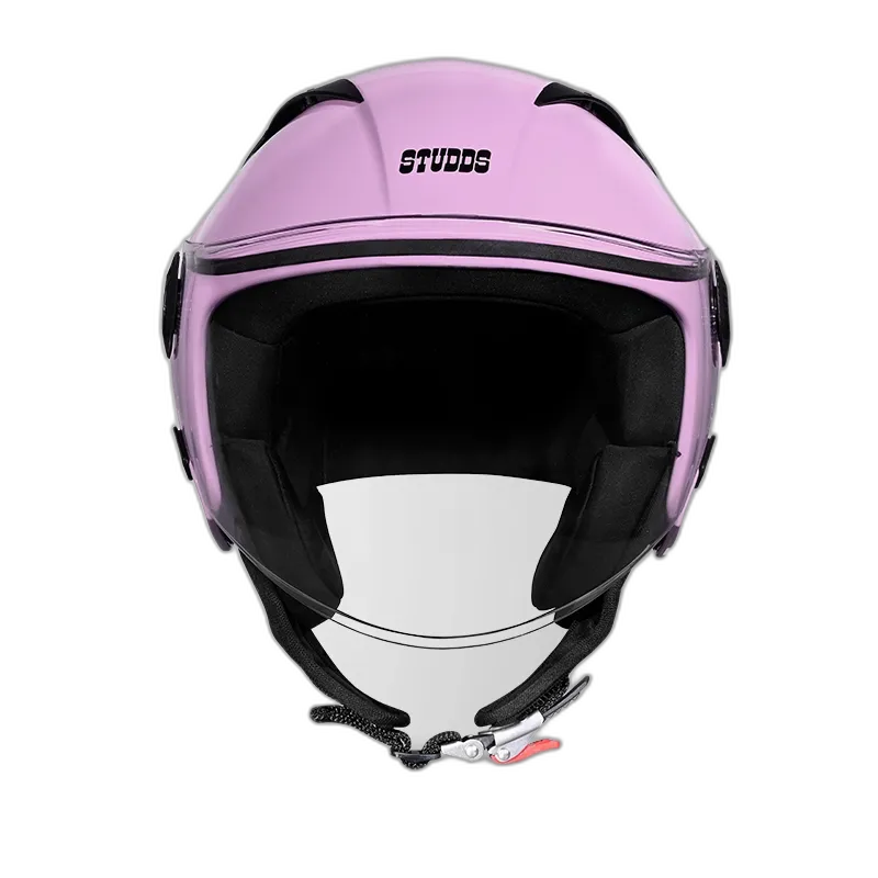 STUDDS Vogue Lavener Pink Half Face Helmet