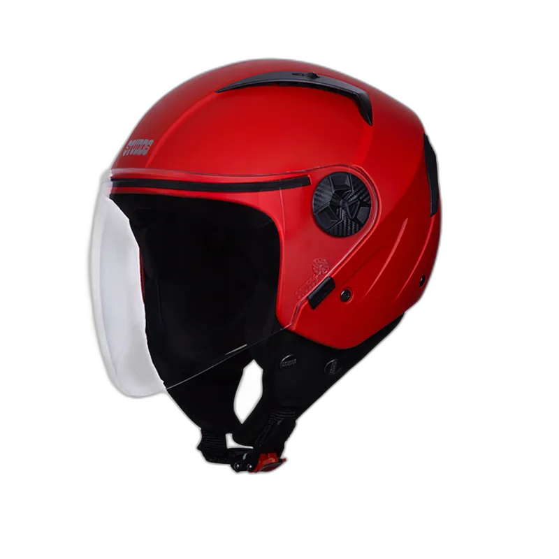 STUDDS Vogue Matt Sports Red Half Face Helmet