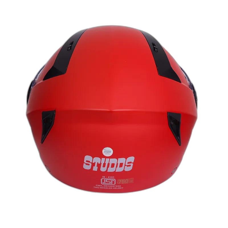 STUDDS Vogue Matt Sports Red Half Face Helmet