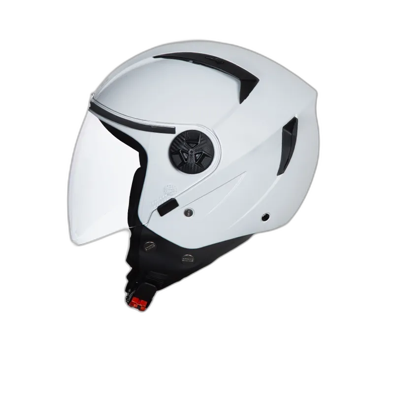 STUDDS Vogue White Half Face Helmet