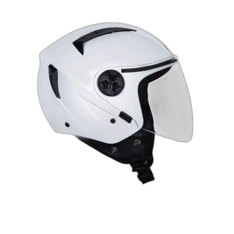 STUDDS Vogue White Half Face Helmet