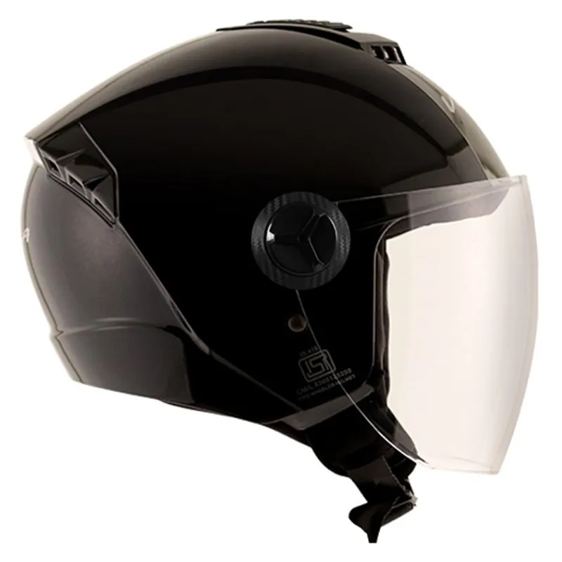 VEGA Aster Dx Black Half Face Helmet