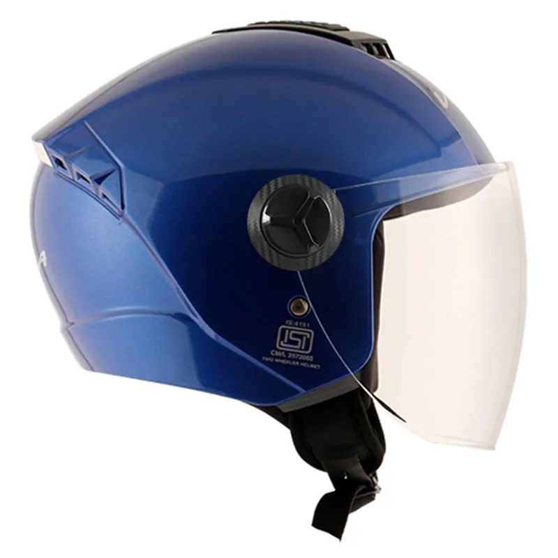 VEGA Aster Dx Blue Half Face Helmet