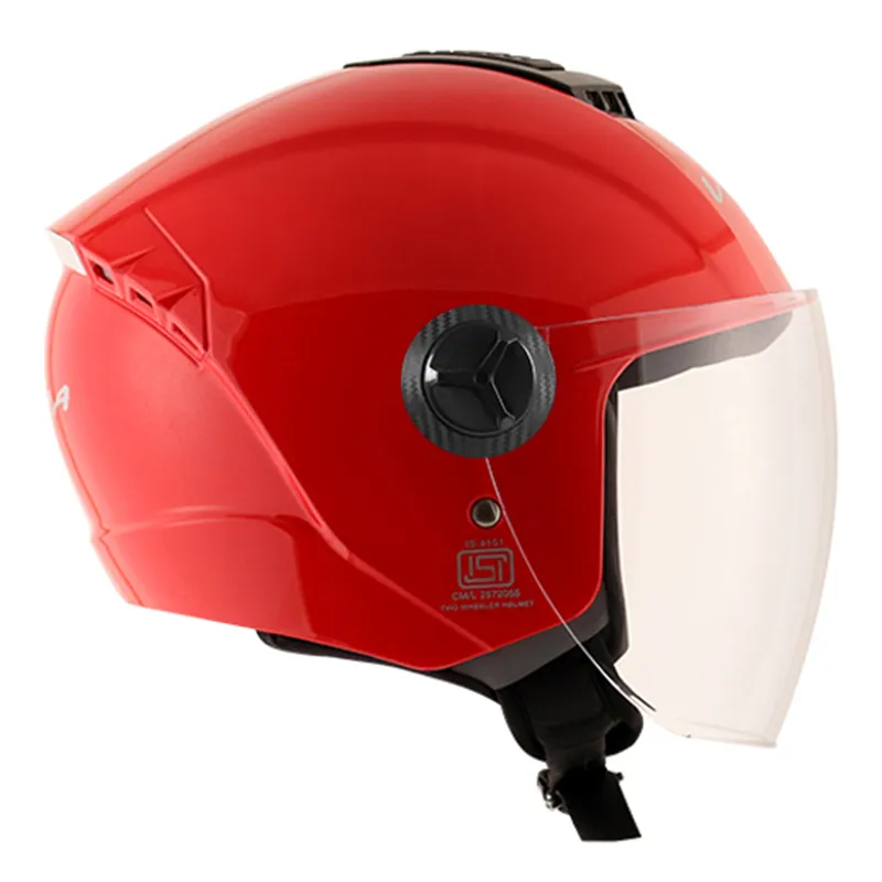 VEGA Aster Dx Red Half Face Helmet