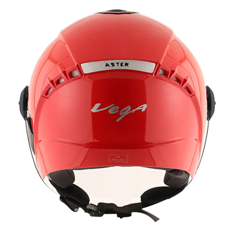 VEGA Aster Dx Red Half Face Helmet