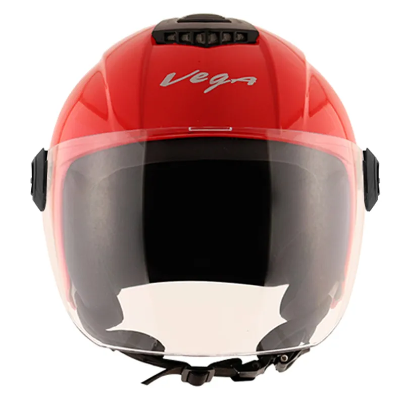 VEGA Aster Dx Red Half Face Helmet
