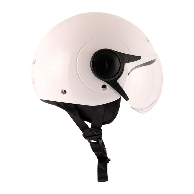 VEGA Atom White Half Face Helmet