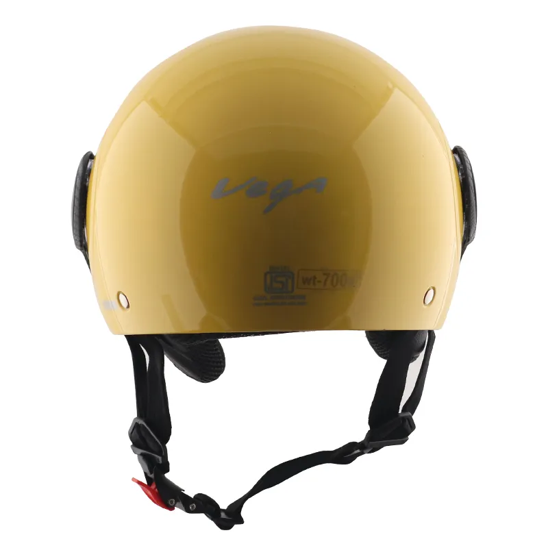 VEGA Atom Yellow Half Face Helmet