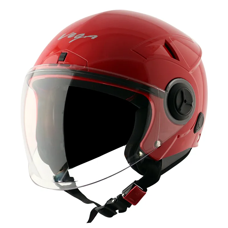 VEGA Blaze Dx Red Half Face Helmet