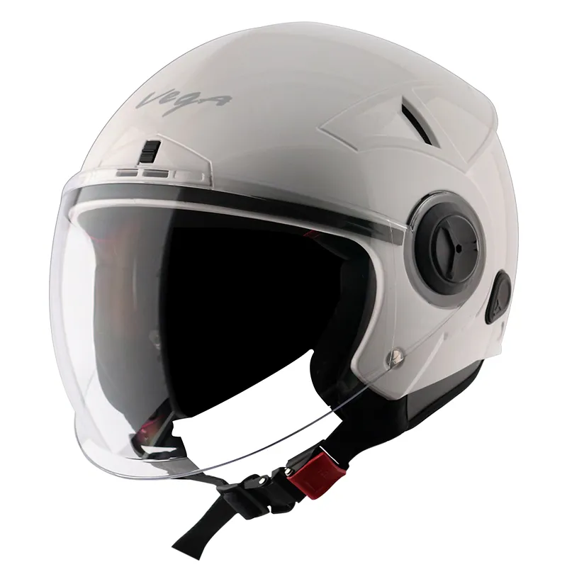 VEGA Blaze Dx White Half Face Helmet