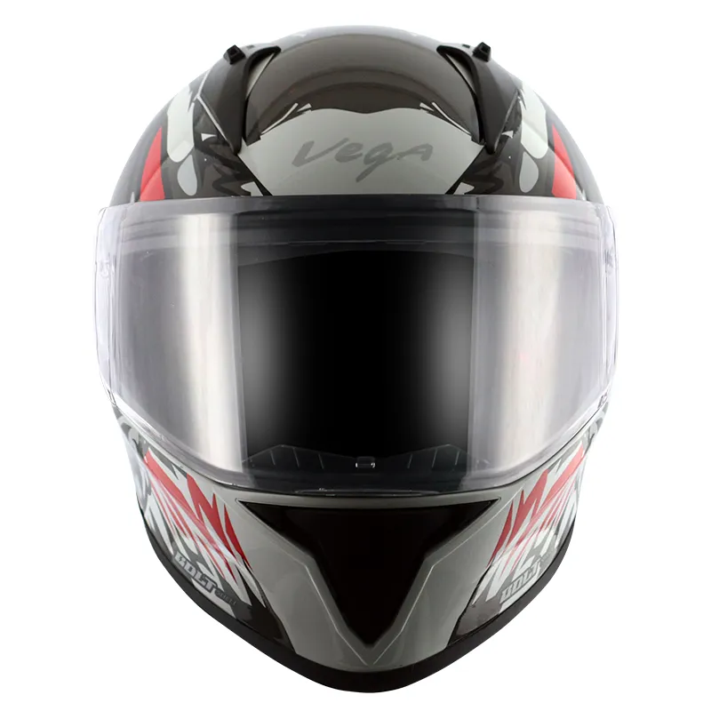 VEGA Bolt Bunny White Red Full Face Helmet