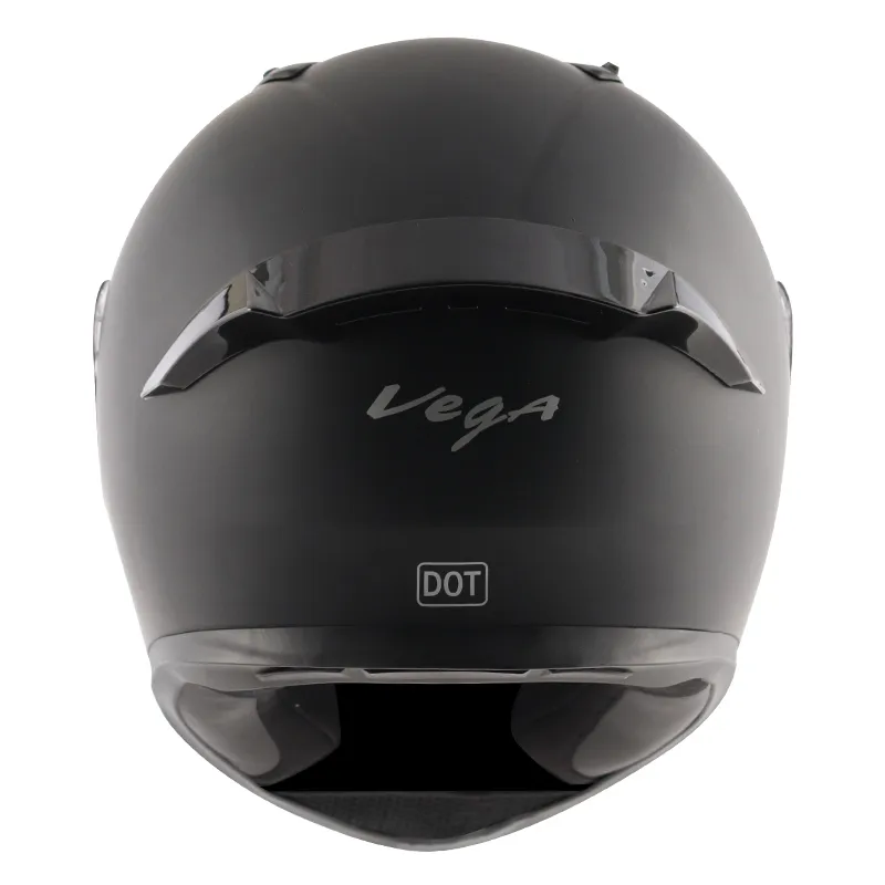 VEGA Bolt Dull Black Full Face Helmet