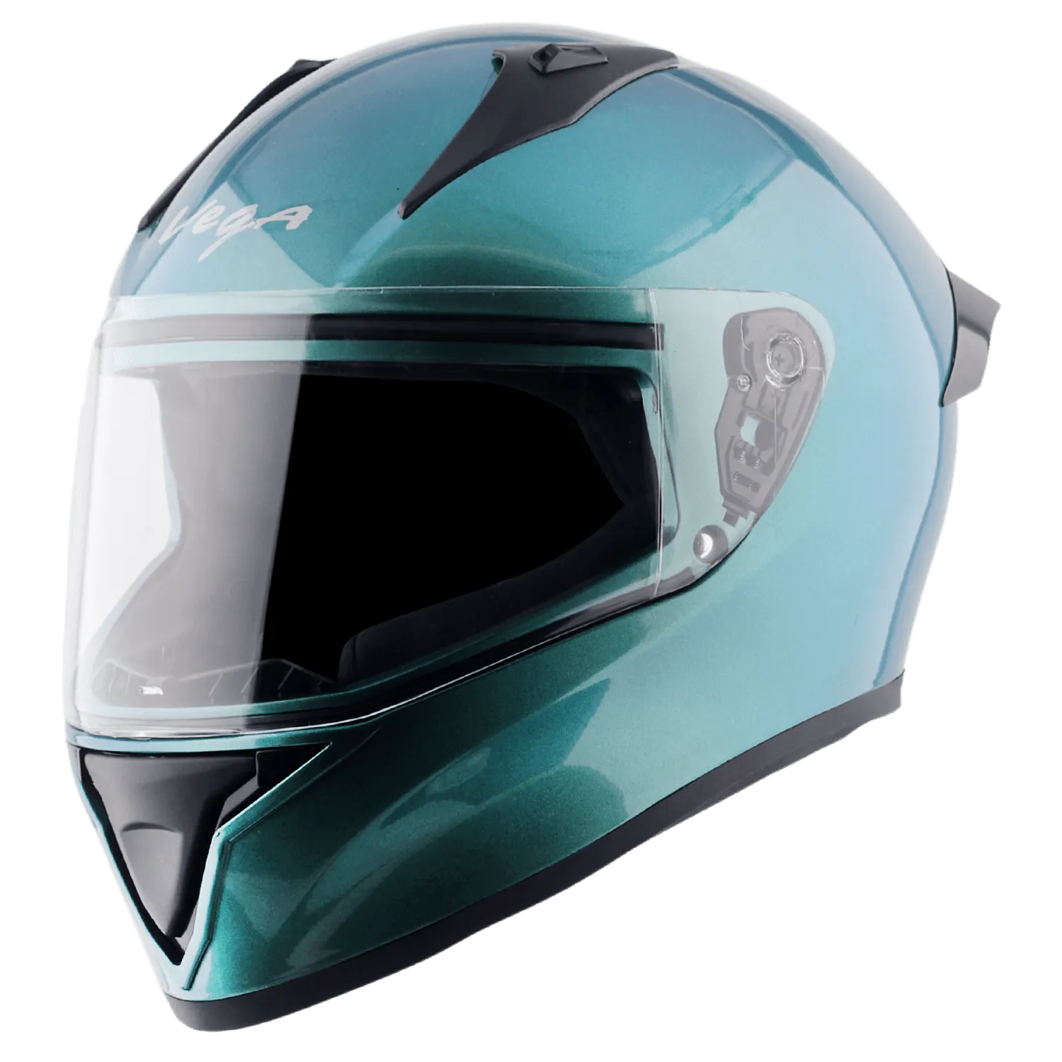 VEGA Bolt Dx Dual Tone Aqua Blue Full Face Helmet