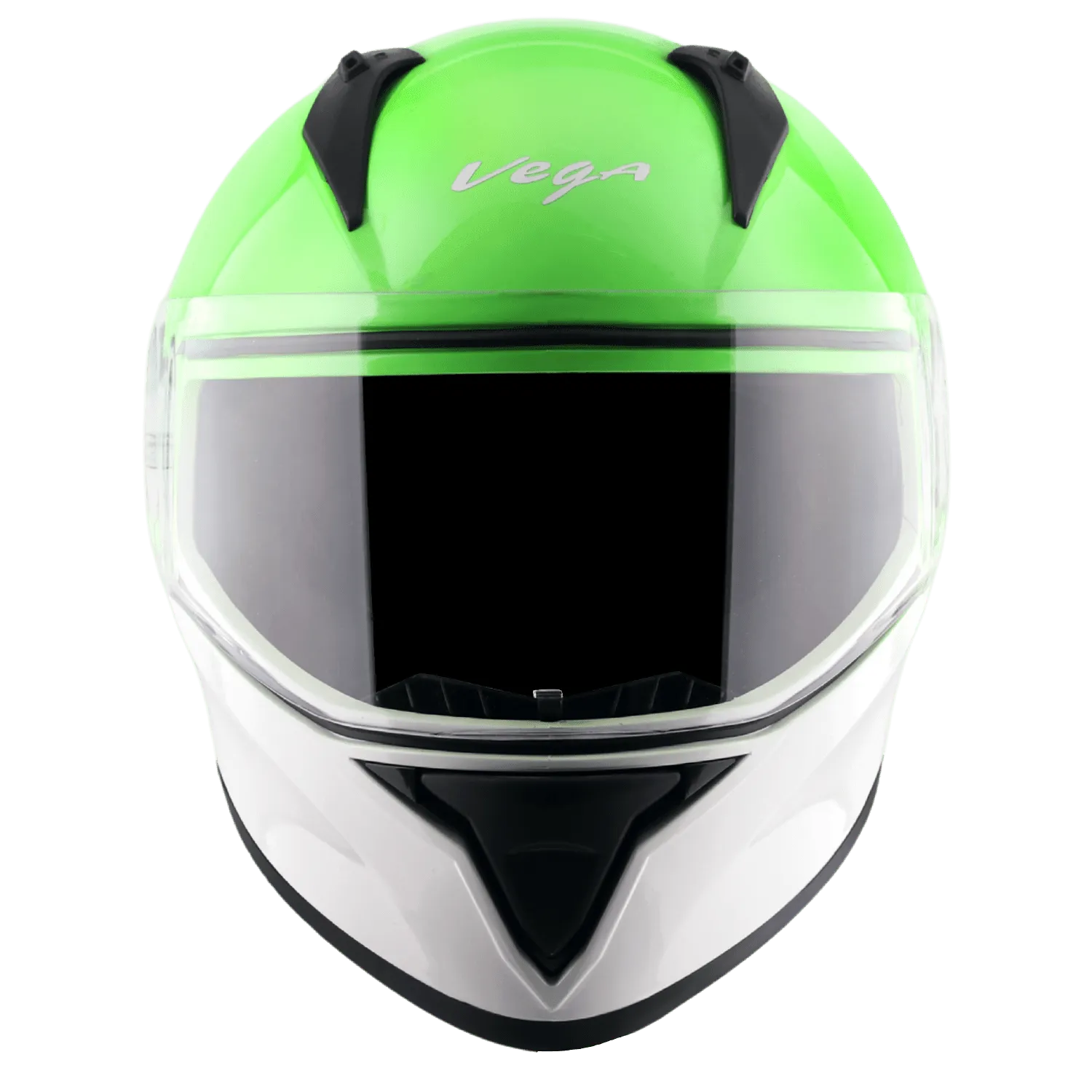 VEGA Bolt Dx Dual White Green Full Face Helmet