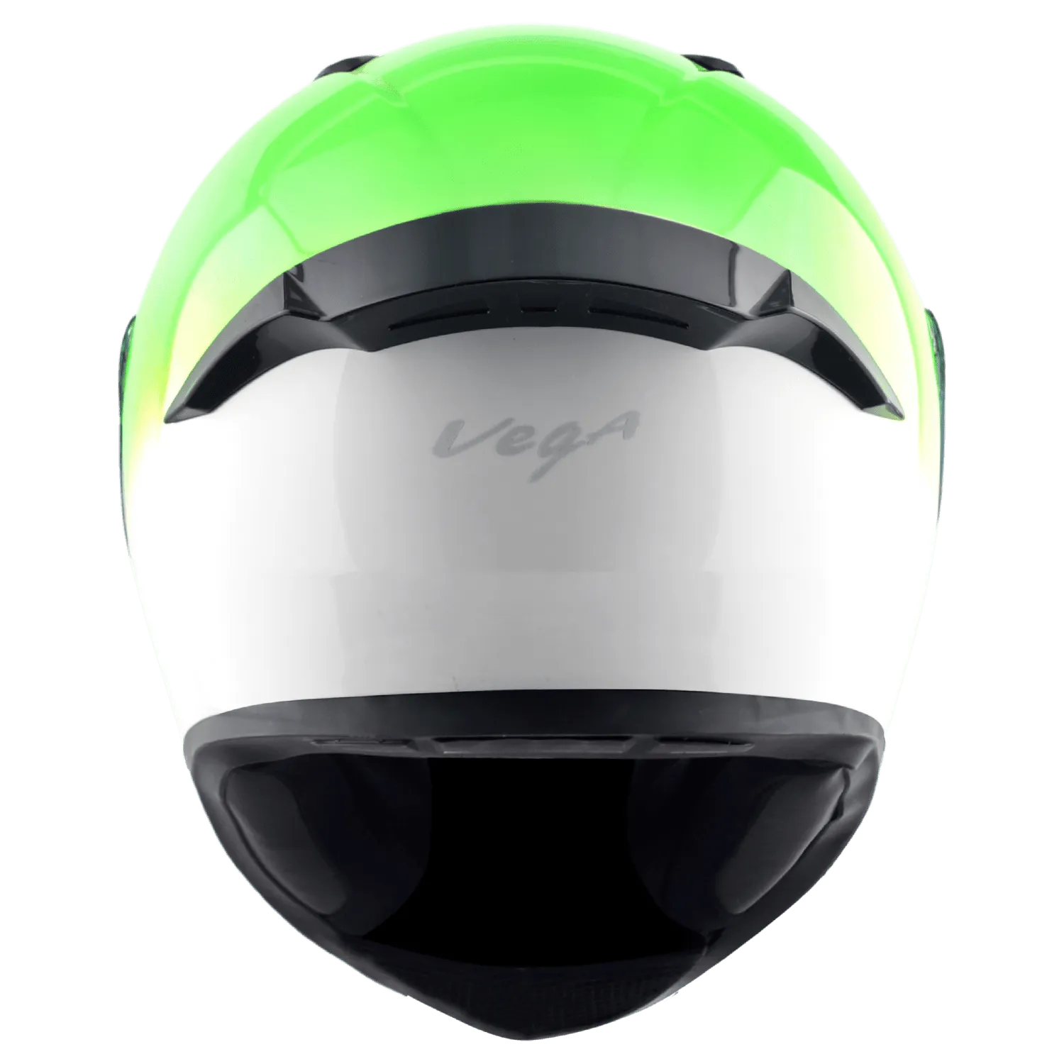 VEGA Bolt Dx Dual White Green Full Face Helmet