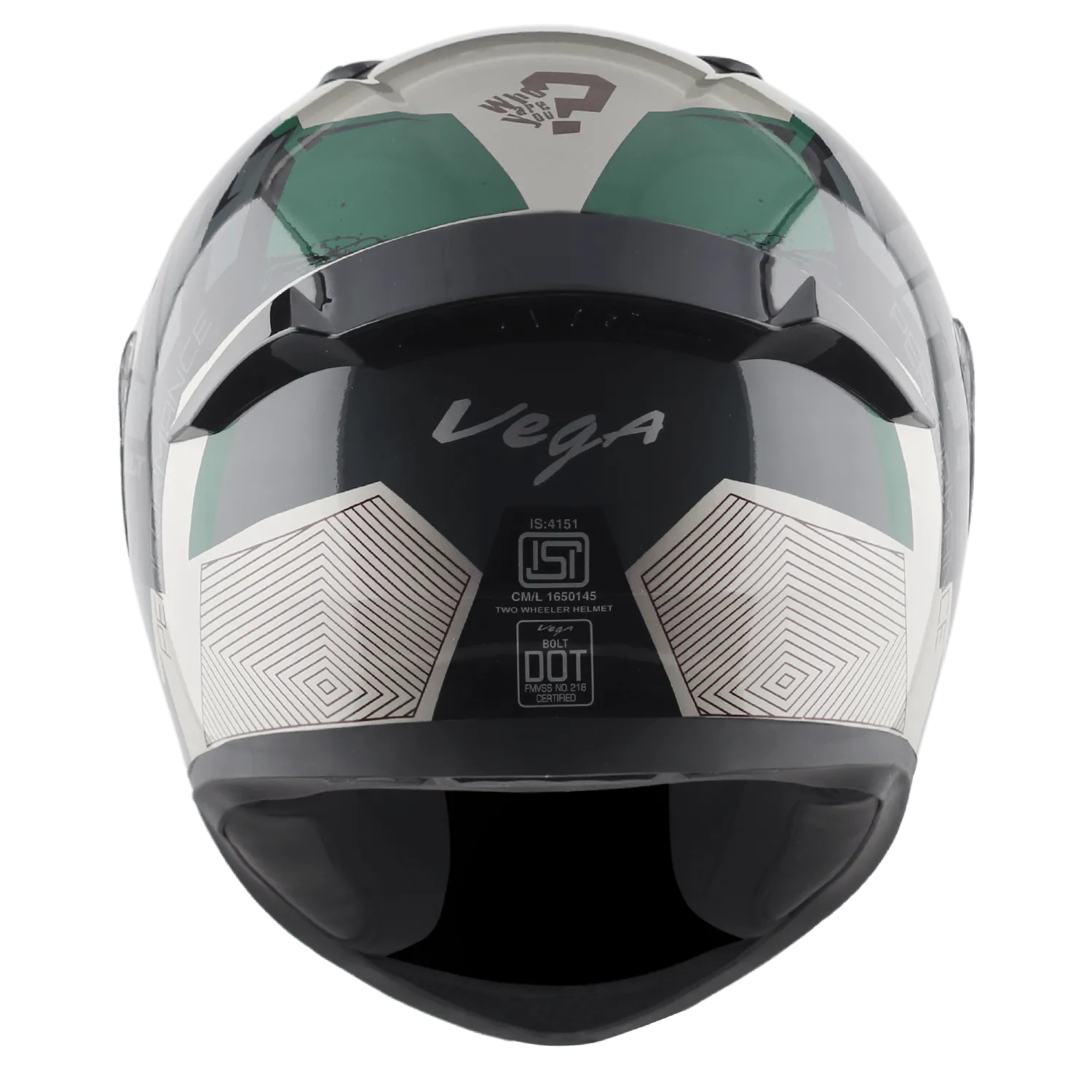 VEGA Bolt Dx Dull Battle Green Full Face Helmet