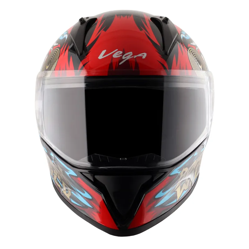 VEGA Bolt Dx Wild Black M Blue Full Face Helmet