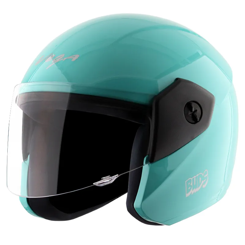 VEGA Buds Dx Without Peak Mint Half Face Helmet