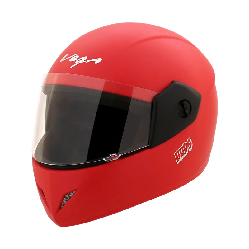 VEGA Buds Dx Dull Red Half Face Helmet