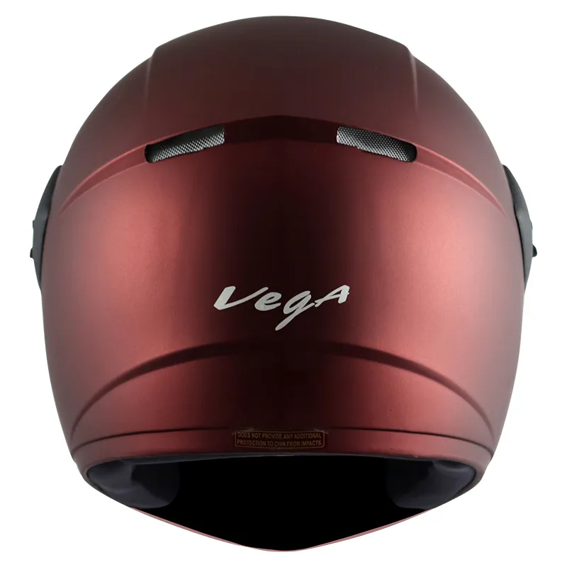 VEGA Cliff Dx Dull Burgundy Full Face Helmet