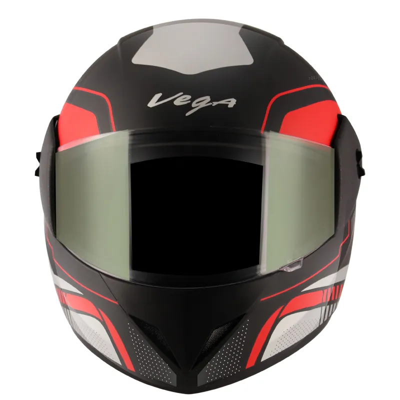 VEGA Cliff Styler Black Red Full Face Helmet