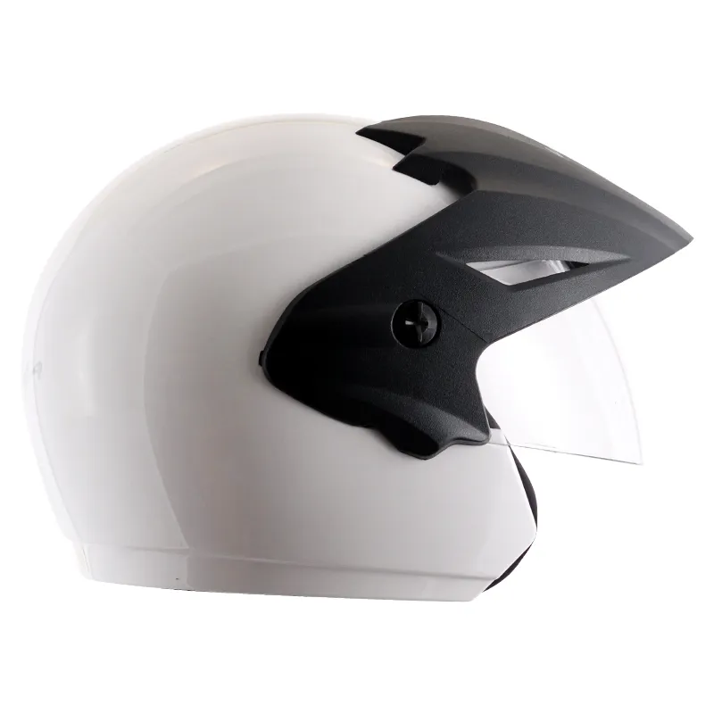 VEGA Cruiser White Half Face Helmet