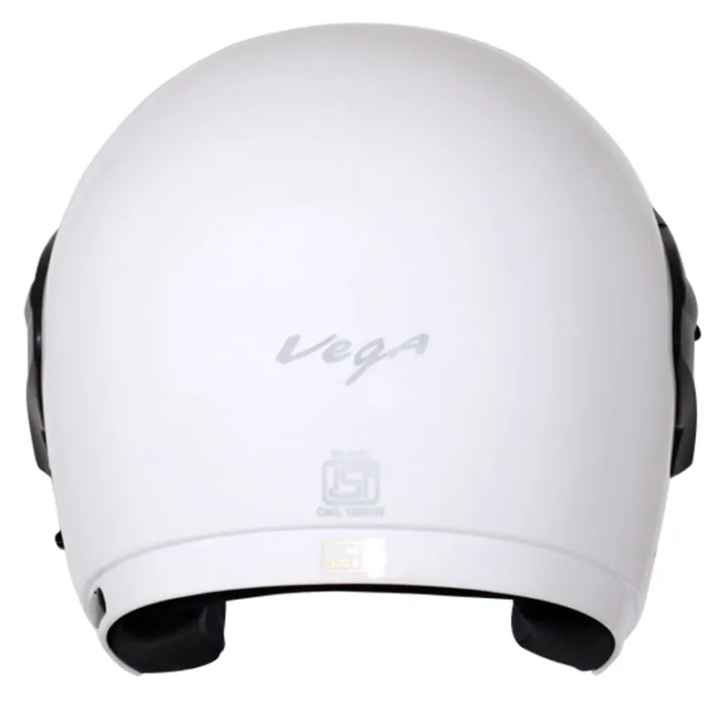 VEGA Cruiser White Half Face Helmet