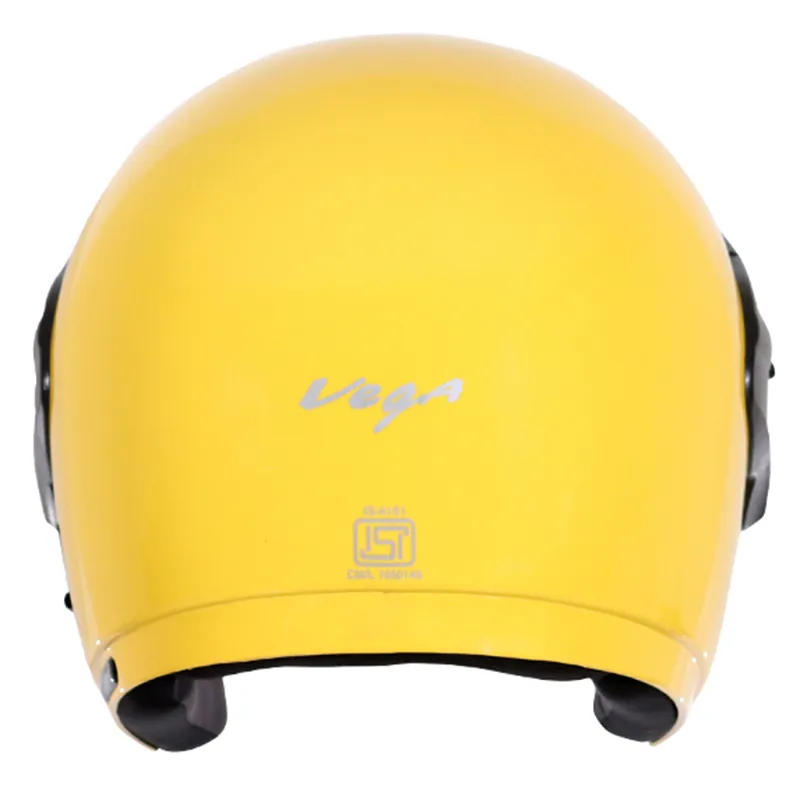 VEGA Cruiser Yellow Half Face Helmet