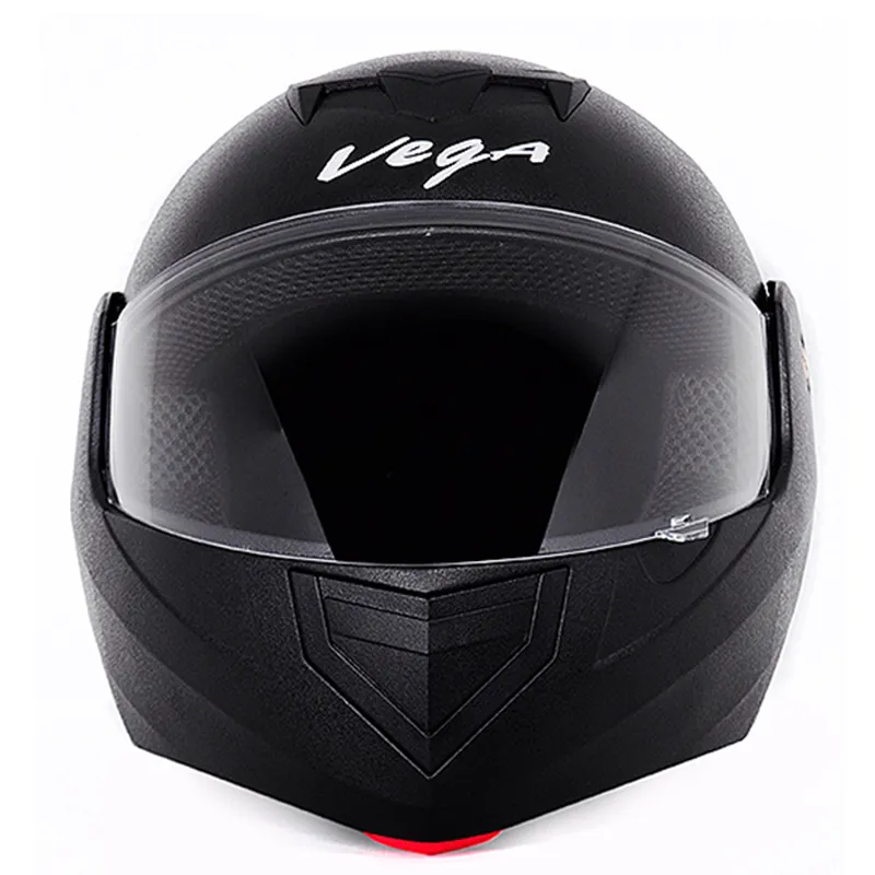 VEGA Crux Dual Visor Black Flip up Helmet