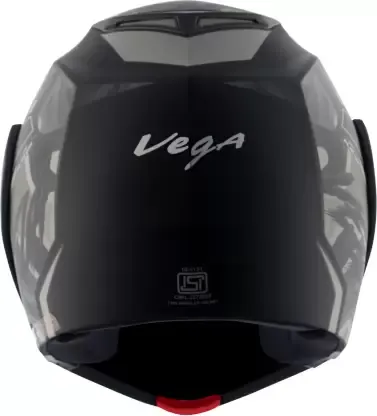 VEGA Crux Dx Fighter Black Grey Flip Up Helmet