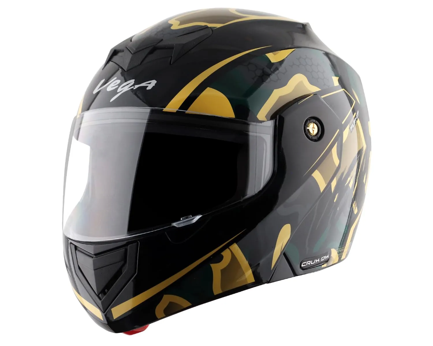 VEGA Crux Dx Fighter Black Desert Storm Flip Up Helmet