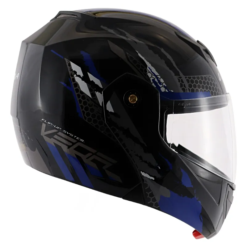 VEGA Crux Dx Flex Black Blue Full Face Helmet