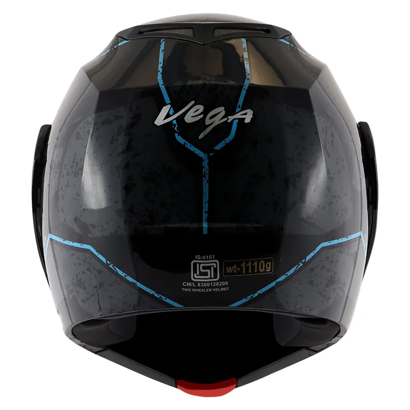 VEGA Crux Dx Victor Black Grey Full Face Helmet