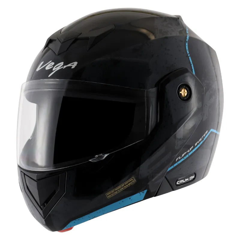 VEGA Crux Dx Victor Black Grey Full Face Helmet