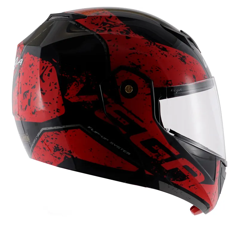 VEGA Crux Dx Victor Black Red Full Face Helmet