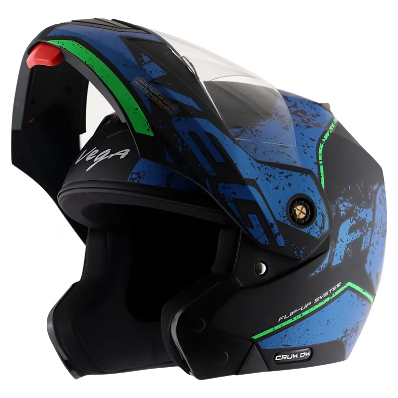 VEGA Crux Dx Victor Dull Black Blue Full Face Helmet