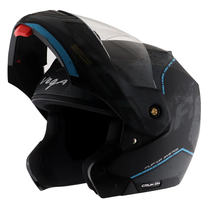 VEGA Crux Dx Victor Dull Black Grey Full Face Helmet