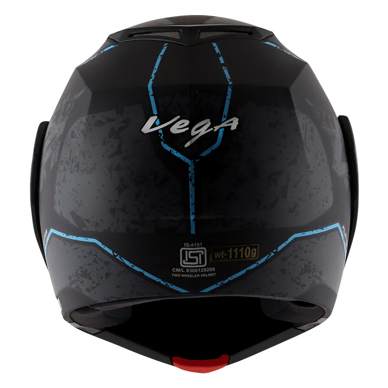 VEGA Crux Dx Victor Dull Black Grey Full Face Helmet
