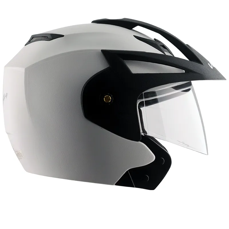 VEGA Crux Open Face White Half Face Helmet