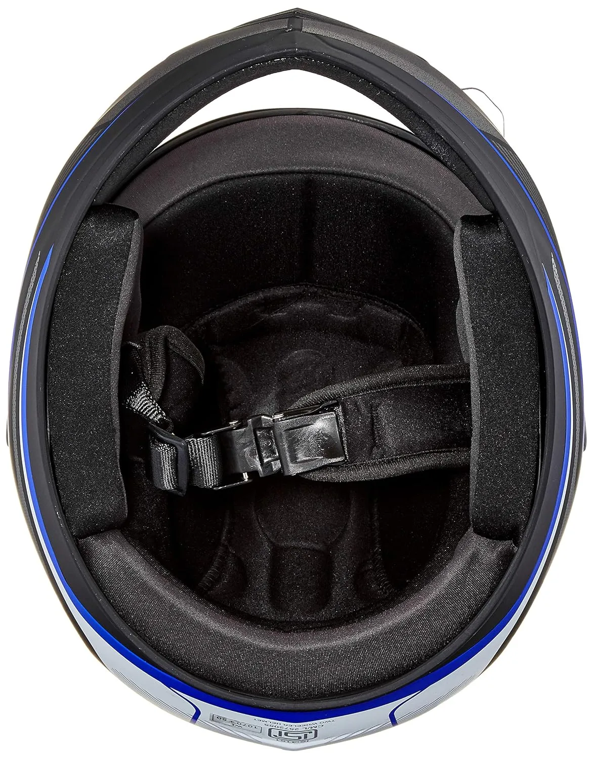 VEGA Edge Dx Blast Dull Black Blue Full Face Helmet