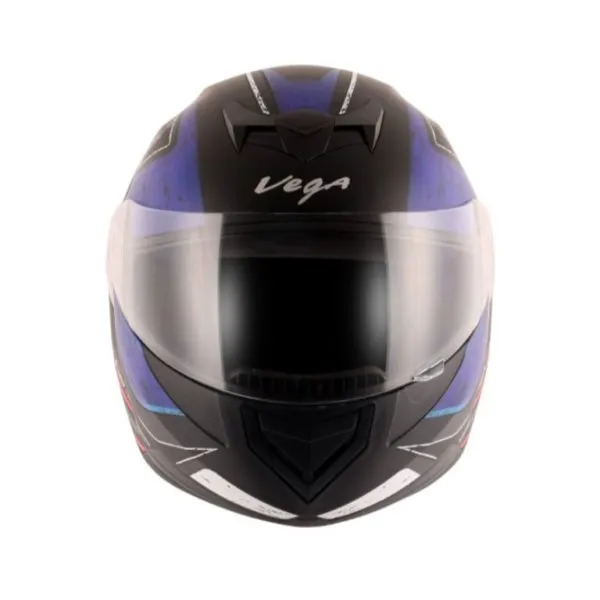 VEGA Edge Dx Crystal Black Blue Full Face Helmet