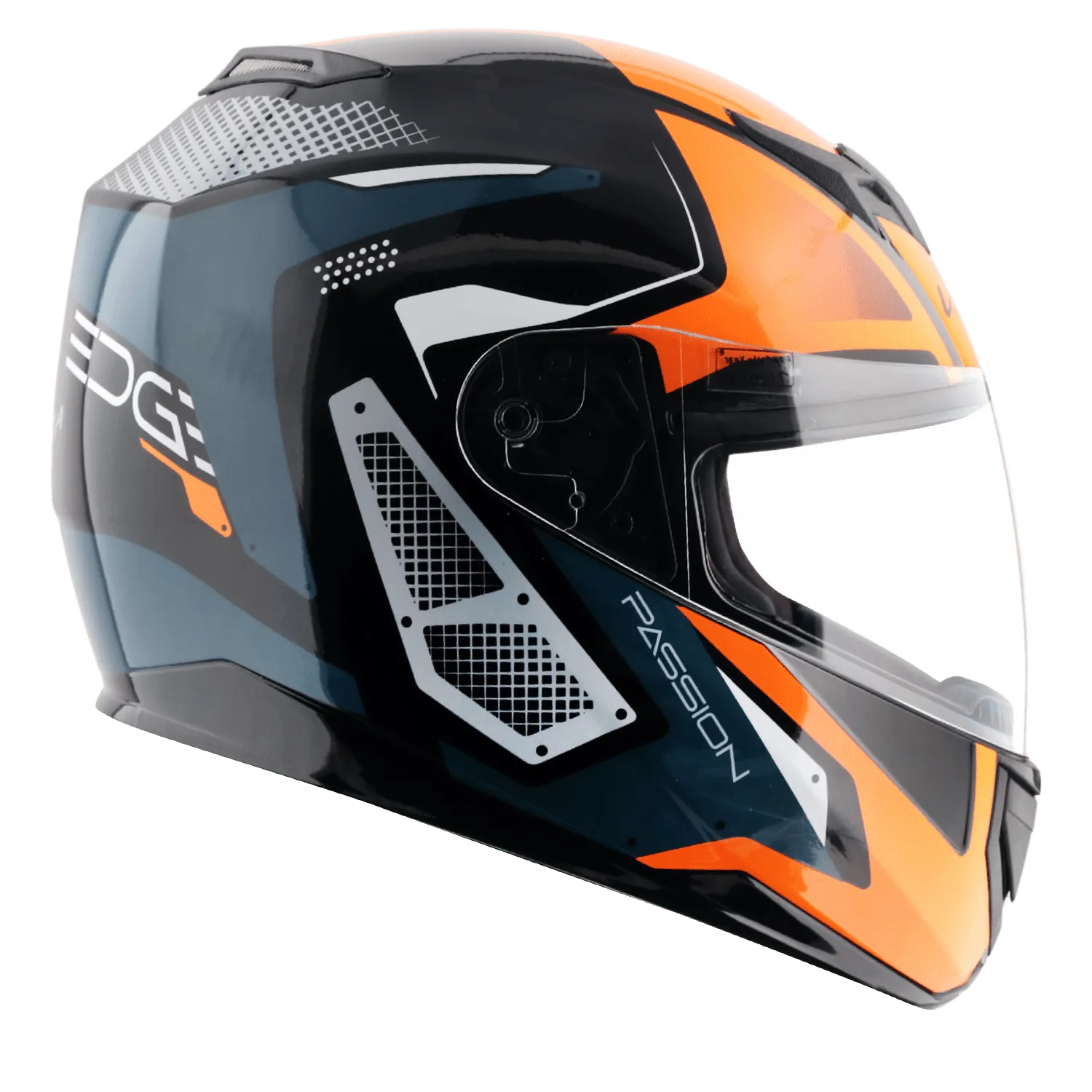 VEGA Edge Dx Passion Gr Black Orange Full Face Helmet