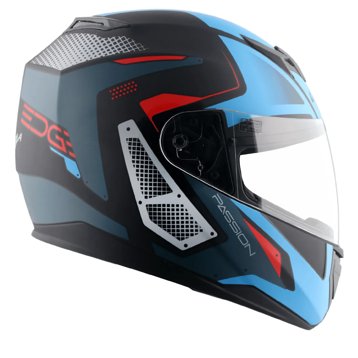 VEGA Edge Dx Passion Gr Dull Black M Blue Full Face Helmet