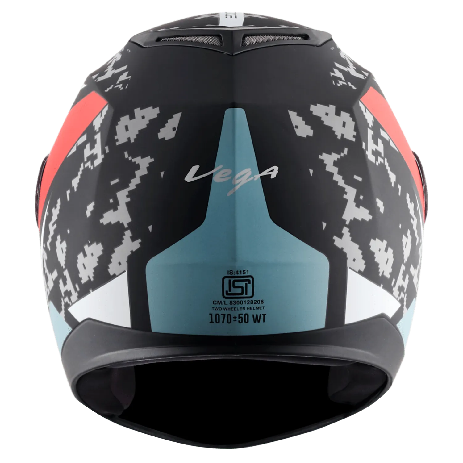 VEGA Edge Dx Us Army Dull Black Red Full Face Helmet