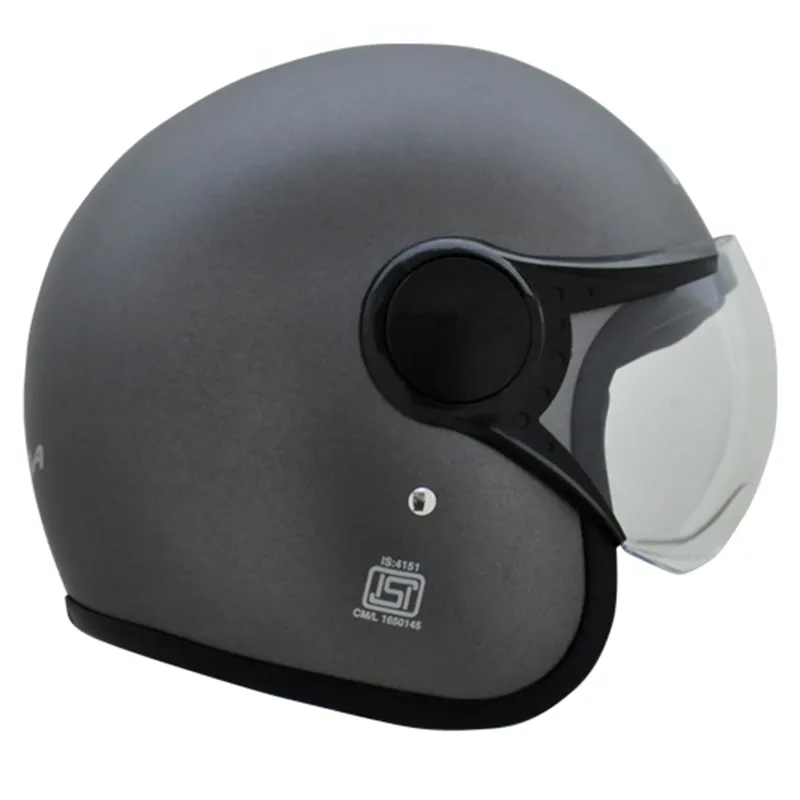 VEGA Jet Dull Anthracite Half Face Helmet