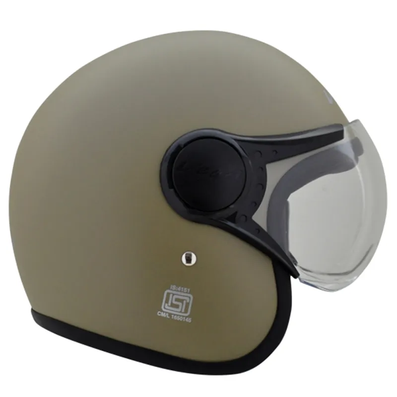 VEGA Jet Dull Desert Storm Half Face Helmet