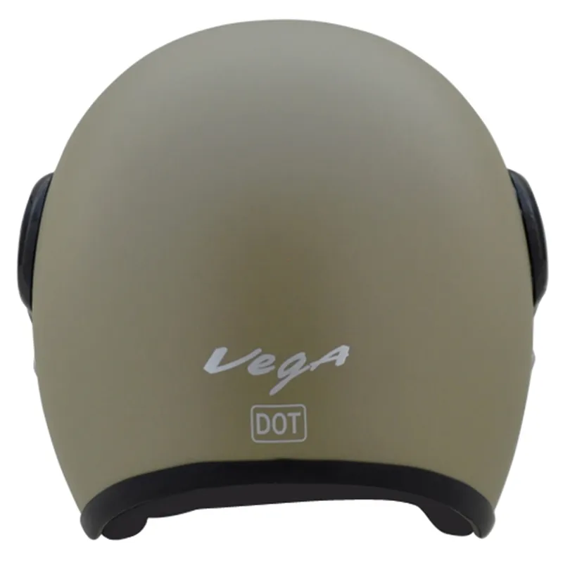 VEGA Jet Dull Desert Storm Half Face Helmet